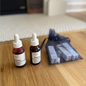 The Ordinary retinol, peel + Bioloque Recherche samples